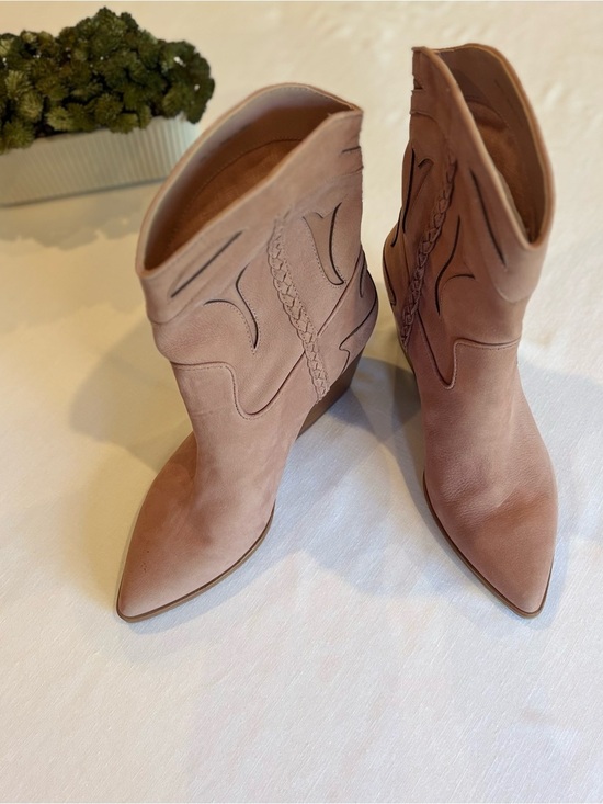 Dolce Vita Shoes - Dolce Vita Women's Pointed Toe Western Ankle Boots - Rose Pink